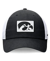 Nike Men's Black/White Iowa Hawkeyes Primetime Club Trucker Adjustable Hat