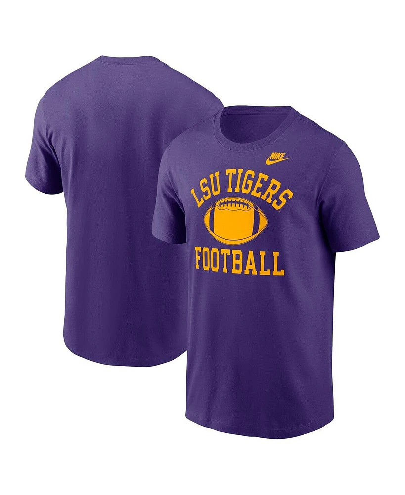 Nike Men's Purple Lsu Tigers Legacy Football Icon T-Shirt