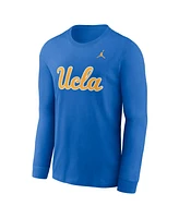 Jordan Men's Blue Ucla Bruins Primary Logo Long Sleeve T-Shirt