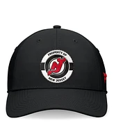 Fanatics Men's Black New Jersey Devils Authentic Pro Training Camp Flex Hat