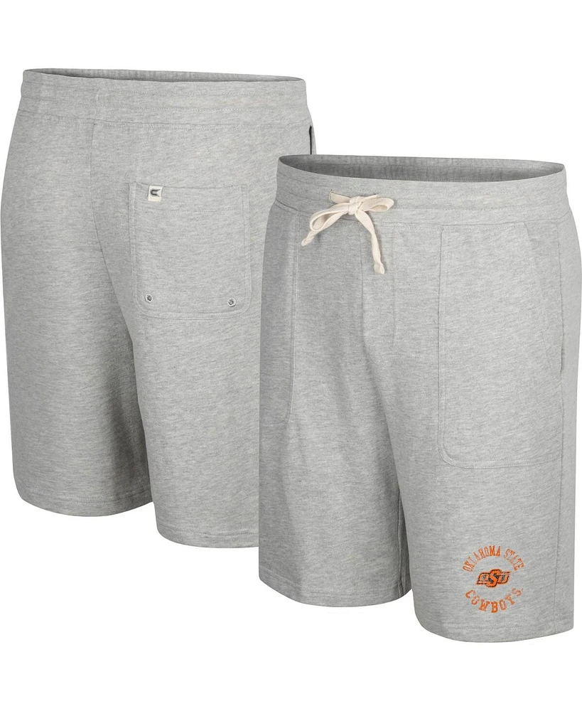 Colosseum Men's Heather Gray Oklahoma State Cowboys Love To Hear This Terry Shorts