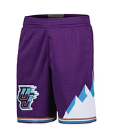 Mitchell & Ness Big Boys and Girls Purple Utah Jazz Hardwood Classics Swingman Shorts