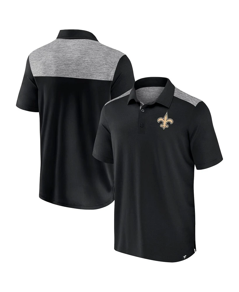 Fanatics Men's Black New Orleans Saints Long Shot Polo