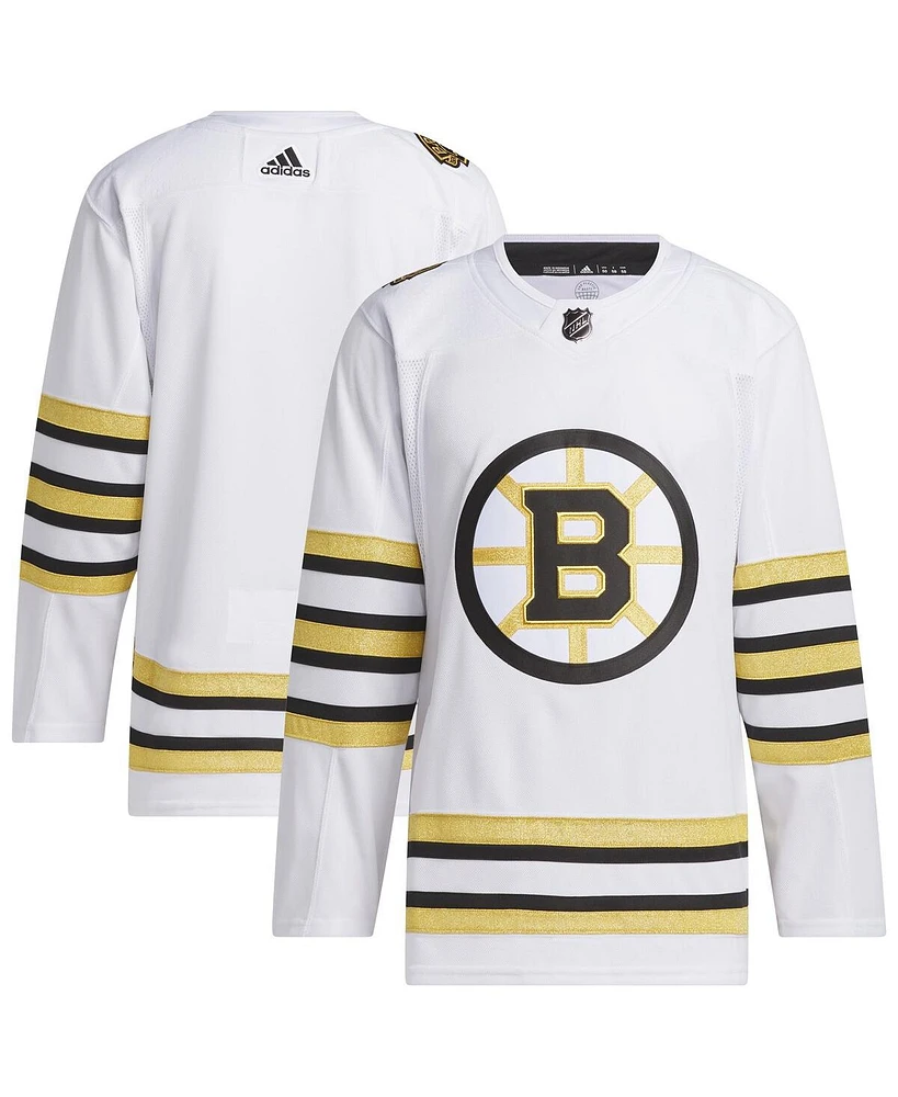 Adidas Men's White Boston Bruins Away Primegreen Authentic Jersey