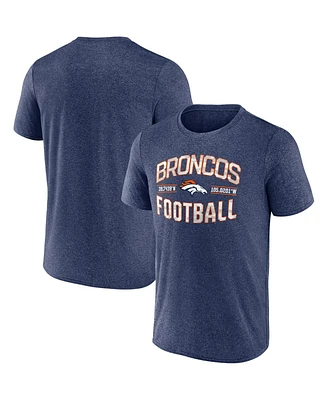 Fanatics Men's Heathered Navy Denver Broncos Want To Play T-Shirt