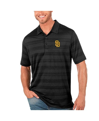 Antigua Men's Black San Diego Padres Compass Polo