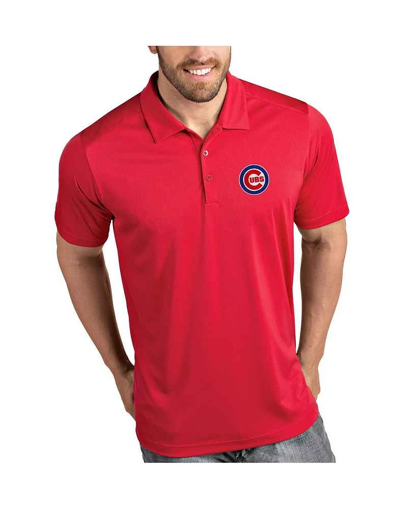 Antigua Men's Red Chicago Cubs Tribute Polo