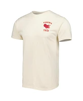 Image One Men's Cream Virginia Tech Hokies Vault Vintage Comfort Color T-Shirt