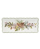 Certified International Winters Forest 2-Pc. Melamine Appetizer Set