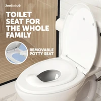 Jool Baby Toddler Jool Quick Flip Toilet Seat with Built-In Potty & Splash Guard Training