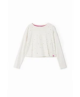 Desigual Girls Long-sleeve polka dot T-shirt