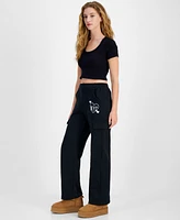 Self Esteem Juniors' Cozy Cargo Sweatpants