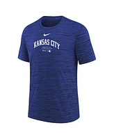 Nike Big Boys and Girls Royal Kansas City Royals Authentic Collection Practice Performance T-Shirt