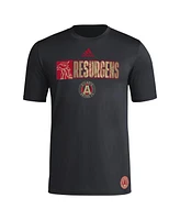 Adidas Men's Black Atlanta United Fc 2024 Jersey Hook Aeroready T-Shirt