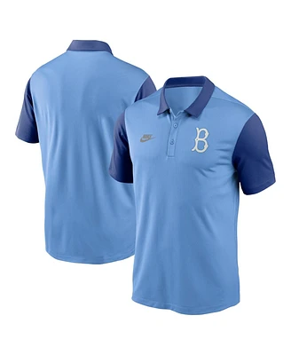 Nike Men's Light Blue Brooklyn Dodgers Franchise Cooperstown Collection Polo