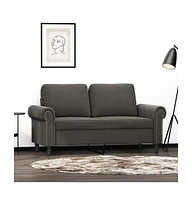 vidaXL 2-Seater Sofa Dark 47.2" Velvet