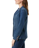 Gloria Vanderbilt Women's Fitted Denim Blazer