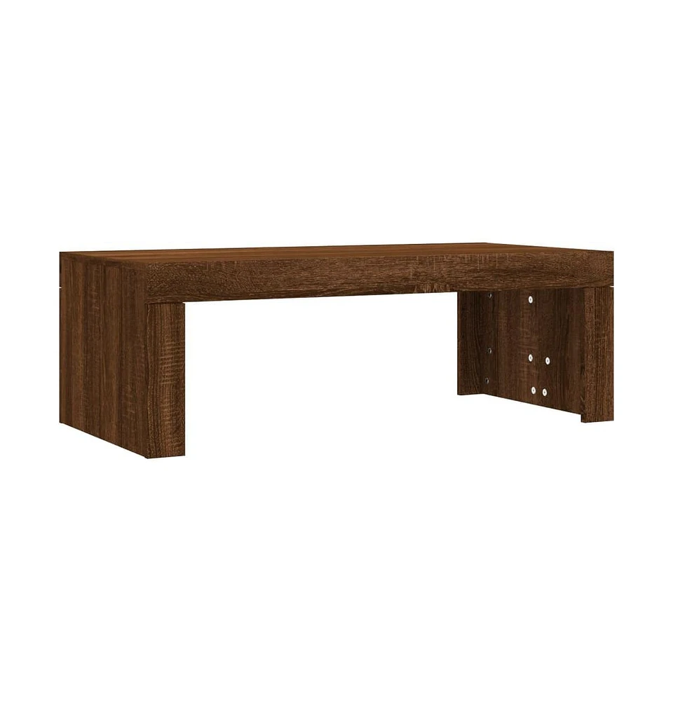 vidaXL Coffee Table Brown Oak 40.2"x19.7"x14.2" Engineered Wood