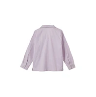 Vild House of Little Ls Organic Cotton Woven Collared Shirt