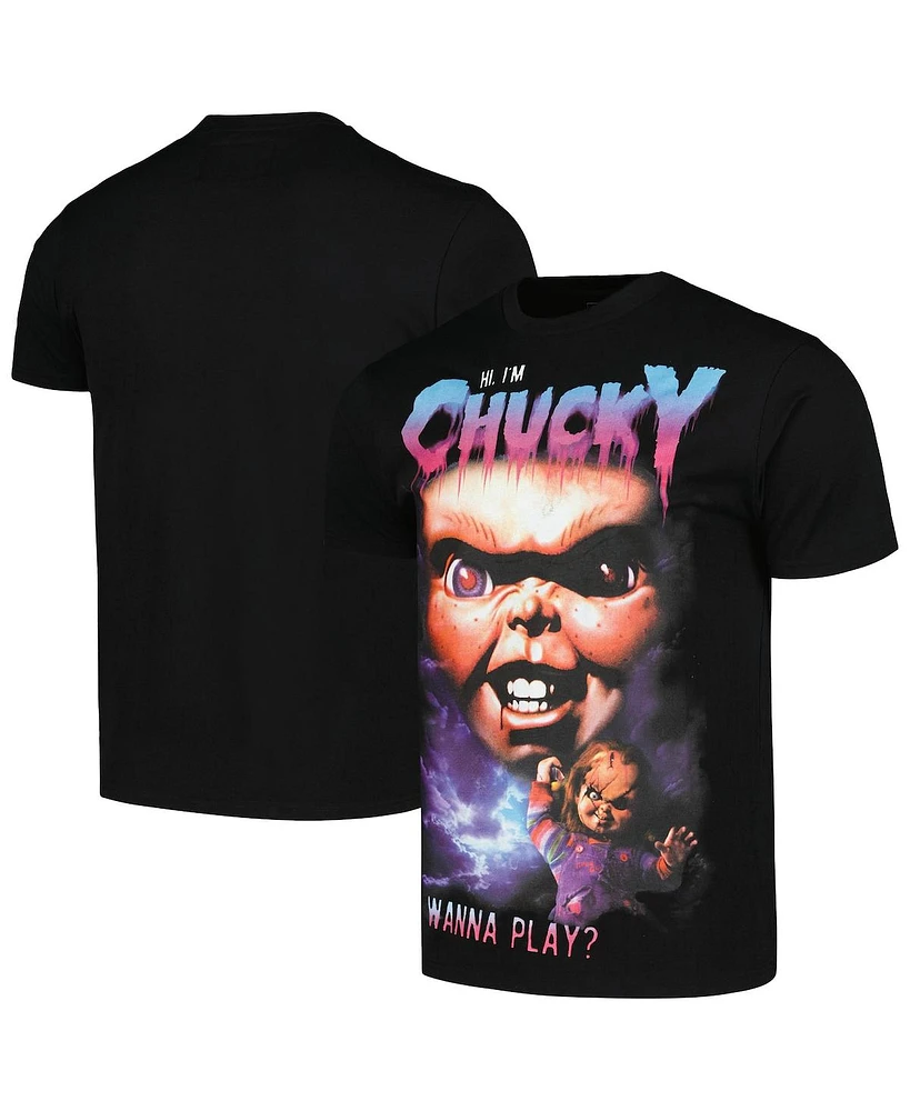 Reason Men's and Women's Black Chucky Hi I'm T-Shirt