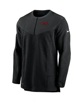 Nike Men's Black Atlanta Falcons Sideline Half-Zip Uv Performance Jacket