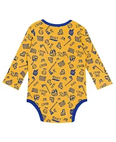 Outerstuff Baby Boys and Girls Gold St. Louis Blues Dynamic Defender Long Sleeve Bodysuit