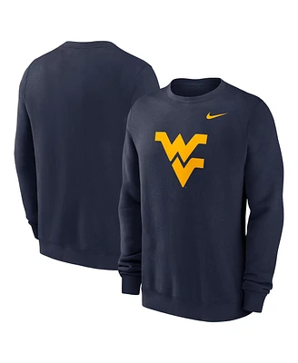 Nike Men's Navy West Virginia Mountaineers Primetime Evergreen Fleece Pullover Sweatshirt