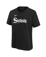 Nike Big Boys and Girls Black Chicago White Sox City Connect Wordmark T-Shirt