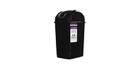 Superio Small 2.5 Gallon Plastic Trash Can with Swing Top Lid