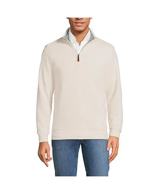 Lands' End Men's Bedford Rib Quarter Zip Sweater