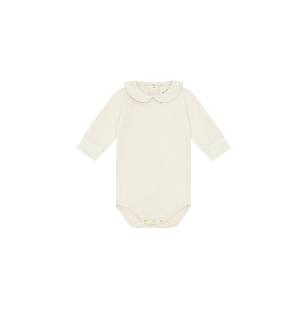 Vild House of Little Baby Ls Organic Cotton Collared Bodysuit