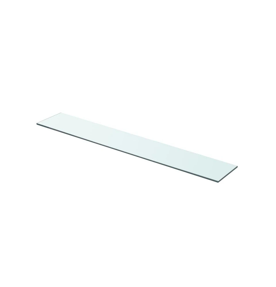 vidaXL Shelf Panel Glass Clear 31.5"x4.7"