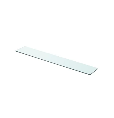vidaXL Shelf Panel Glass Clear 31.5"x4.7"