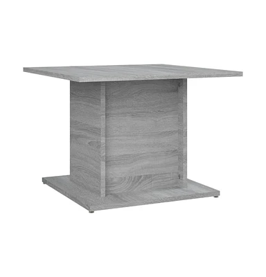 vidaXL Coffee Table Gray Sonoma 21.9"x21.9"x15.7" Engineered Wood