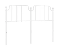 Metal Headboard White 53.1"