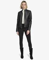 Andrew Marc Women's Rowan Leather Racer Jacket