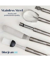 Blue Jean Chef 8-Piece Kitchen Tool and Gadget Set, Stainless-Steel Kitchen Tools with Storage Pouch, Dishwasher Safe