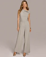 Donna Karan New York Women's Mid-Rise Wide-Leg Pants