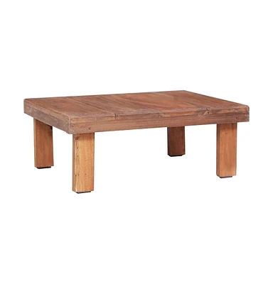 vidaXL Coffee Table 23.6"x17.7"x9.1" Solid Reclaimed Wood