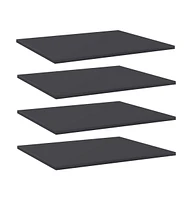 vidaXL Bookshelf Boards 4 pcs Gray 23.6"x19.7"x0.6" Engineered Wood