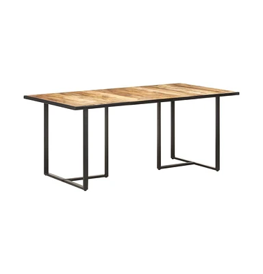 vidaXL Dining Table 70.9" Rough Mango Wood