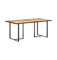 vidaXL Dining Table 70.9" Rough Mango Wood