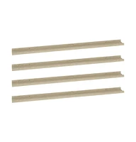 vidaXL Wall Shelves 4 pcs Sonoma Oak 45.3"x3.5"x1.2"