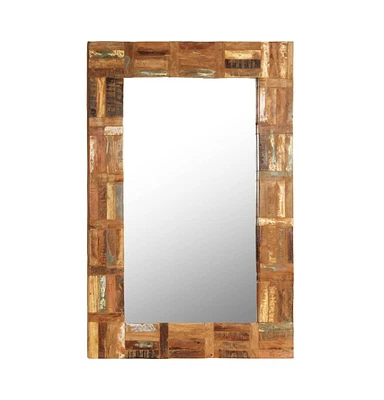 vidaXL Wall Mirror Solid Reclaimed Wood 23.6"x35.4"