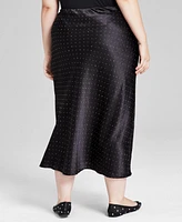 And Now This Trendy Plus Rhinestone-Embellished Skirt