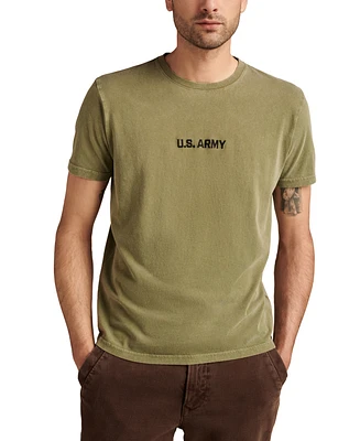 Lucky Brand Men's Small Army Logo with Small Back Hit T-Shirt