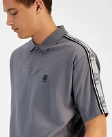 Hugo by Hugo Boss Men's Relaxed-Fit Logo Taped Polo Shirt