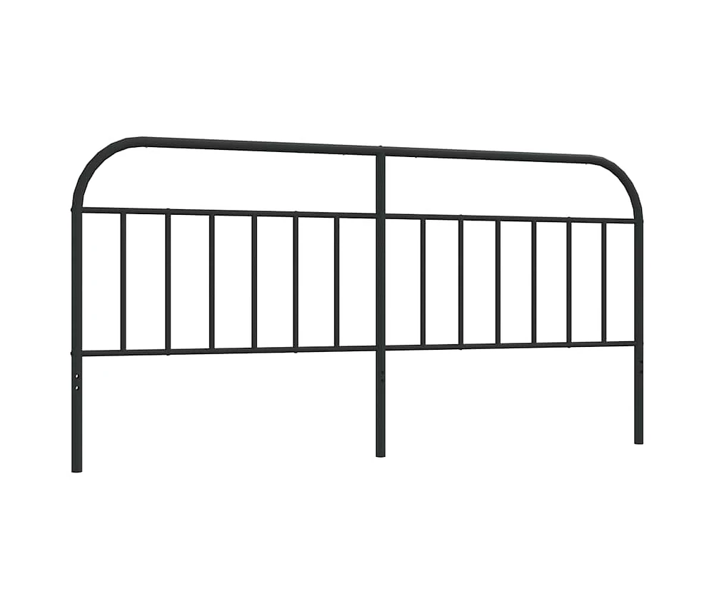 Metal Headboard Black 76"