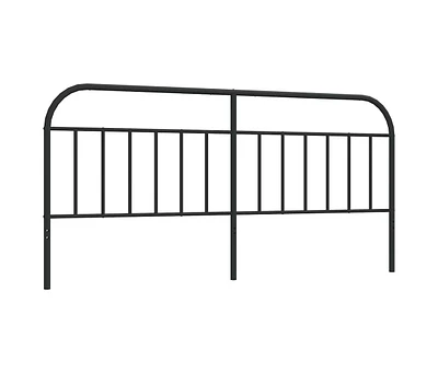 Metal Headboard Black 76"