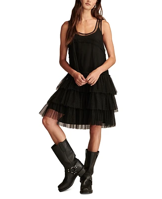 Lucky Brand Women's Tulle Drop-Waist Dress